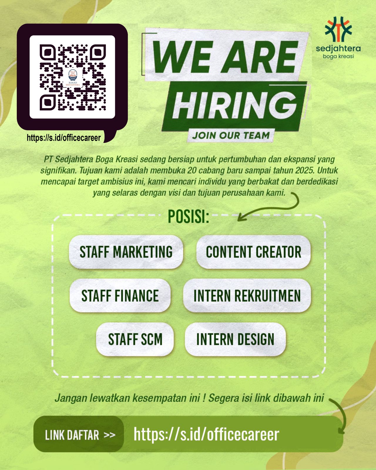 Office Career at PT SBK